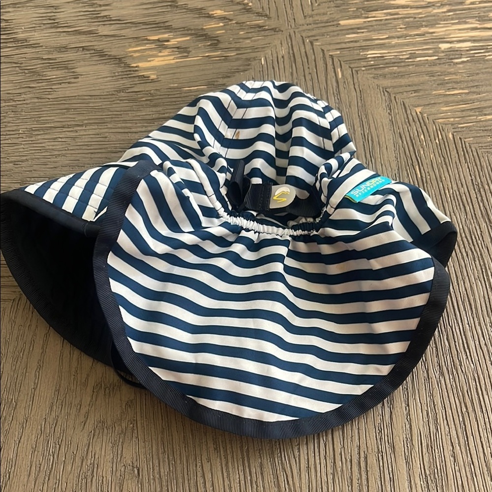 Navy Striped Hooded Cape for Kids